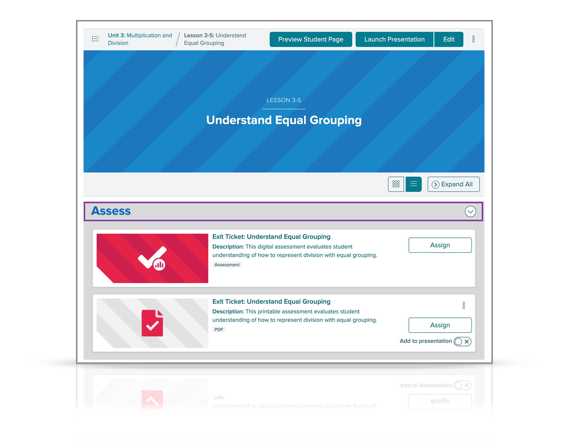 Understanding equal grouping screenshot